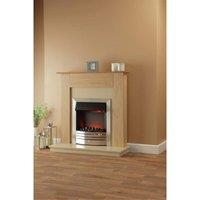 Suncrest 2kW 43" Cartmel Electric Suite - Brown, Brown