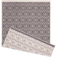 Duo Weave Indoor/Outdoor Rug Diamonds Grey 170 X 120Cm, Grey