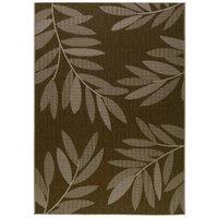 Duo Weave Indoor/Outdoor Rug Trailing Leaves Beige 170 X 120Cm, Cream