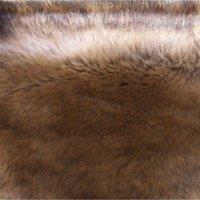 Luxury Faux Fur Brown Tip Dye 180 X 60Cm, Brown