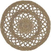 Seagrass Circle Rug Natural 122Cm, Cream