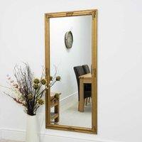 MirrorOutlet Austen Gold Elegant Full Length Mirror 160 X 73 Cm, Gold