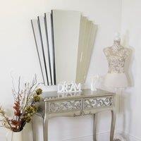 MirrorOutlet Chrysler All Glass Modern Classic Wall Mirror 100 X 100 Cm