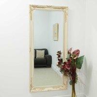 MirrorOutlet Buxton Ivory Full Length Mirror 170 X 79 Cm, Cream