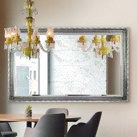 MirrorOutlet Fenton Vintage Silver Antique Design Large Leaner Mirror 172 X 111 Cm, Silver