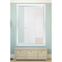 MirrorOutlet Fenton Vintage White Antique Design Large Leaner Mirror 5Ft7 X 3Ft7 172 X 111Cm, White