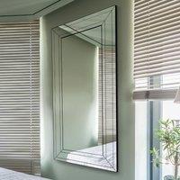 MirrorOutlet Langley Full Length Leaner Mirror 174 x 85cm, Silver