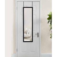 Vivo Black Over The Door Full Length Mirror, Black