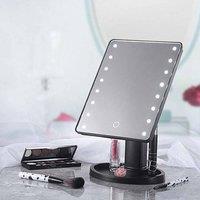 Vivo Black 16 Led Vanity Mirror, Black