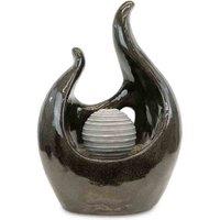 Gardenwize Stylish Marble Effect Water Feature, Black