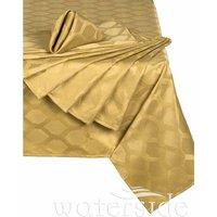 The Waterside Waterside 9 Piece Gold Geo Table Linen Set