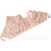 The Waterside Waterside Pink And Gold 9-piece Table Linen Set