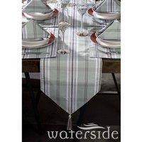 The Waterside Waterside Grey Tartan 13-piece Table Linen Set