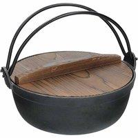 Kitchencraft World Of Flavours Cast Iron Cooking Pot, Black