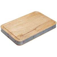 Kitchencraft Industrial Kitchen Handmade Rectangular Wooden Butcher's Block Chopping Board