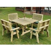 Churnet Valley Garden Furniture Churnet Valley Ergo 8 Seater Set, Brown