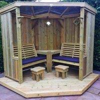 Churnet Valley Garden Furniture Churnet Valley Four Seasons Garden Room, Brown