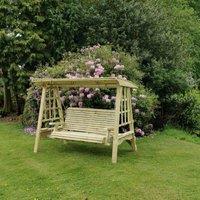 Churnet Valley Garden Furniture Churnet Valley Antoinette Swing Sits 3, Brown