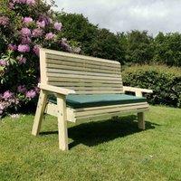 Churnet Valley Garden Furniture Churnet Valley Ergo 3 Seat Bench, Brown