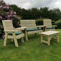 Churnet Valley Garden Furniture Churnet Valley Ergo Multi Set 4 Seat 1, Brown