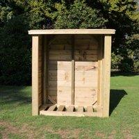 Churnet Valley Garden Furniture Churnet Valley Heavy Duty Logstore 5X4, Brown