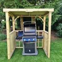 Churnet Valley Garden Furniture Churnet Valley Emily Bbq Hut, Brown