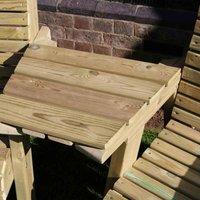 Churnet Valley Garden Furniture Churnet Valley Angled Tray, Brown