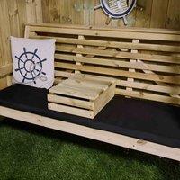 Churnet Valley Garden Furniture Churnet Valley Ergo Console Table, Brown