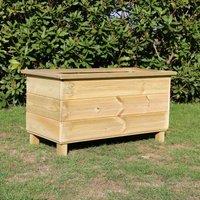Churnet Valley Garden Furniture Churnet Valley Rectangular Planter, Brown
