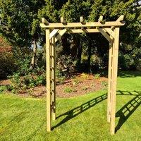 Churnet Valley Garden Furniture Churnet Valley Rose Arch 3Ft, Brown