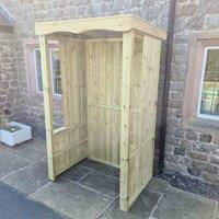 Churnet Valley Garden Furniture Churnet Valley Small Poly Smoking Shelter, Brown