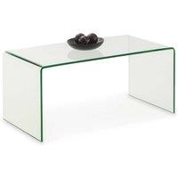 Julian Bowen Amalfi Bent Glass Coffee Table, Clear