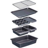 Masterclass Smart Space Seven-piece Stacking Non-stick Baking & Roasting Set, Grey