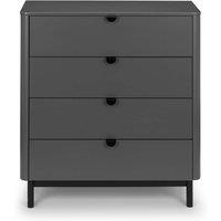 Julian Bowen Chloe 4 Drawer Chest Of Drawers, Grey