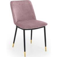 Julian Bowen Set Of 2 Delaunay Dining Chairs - Dusky Pink, Pink