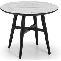 Julian Bowen Firenze Marble Effect Lamp Table, Grey