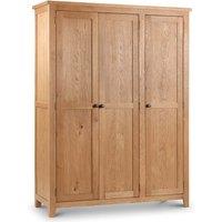 Julian Bowen Marlborough 3 Door Wardrobe, Brown