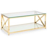 Julian Bowen Miami Coffee Table Gold, Gold