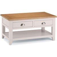 Julian Bowen Richmond Coffee Table With 2 Drawers Grey/Pale Oak, Grey