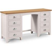 Julian Bowen Richmond Twin Pedestal Dressing Table, Cream