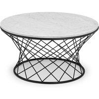 Julian Bowen Trevi Real Marble Coffee Table, White