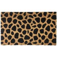 Gainsborough Animal Print Doormat 75 X 45Cm, Black