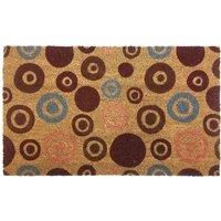 Gainsborough Circles Doormat 75 X 45Cm, Red