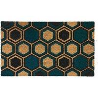 Gainsborough Hexagons Doormat 75 X 45Cm, Blue