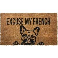 Kentwell Animals Excuse My French Mat 70X40Cm, Black