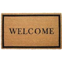 Kentwell Design Welcome Border Mat 75X45Cm, Black