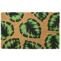 Kentwell Embossed Palm Leaf Mat 75 X 45Cm, Green