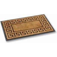 Tuffridge Fitzroy Greek Key Mat 75X45Cm, Brown