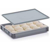 Vivo Pizza Bread Dough Tray With Lid, Silver