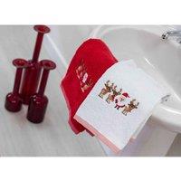 Allure Christmas Santa Towels - 2 Pack